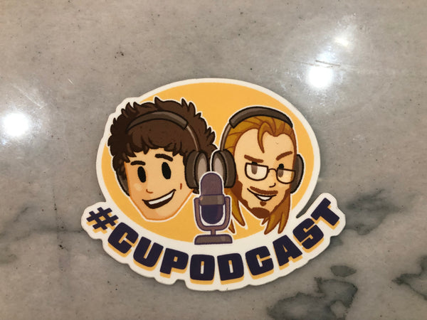 #CUPodcast Vinyl Stickers - Set of Three