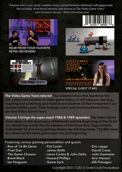 The Video Game Years Vol. 5 DVD [1988-1989]